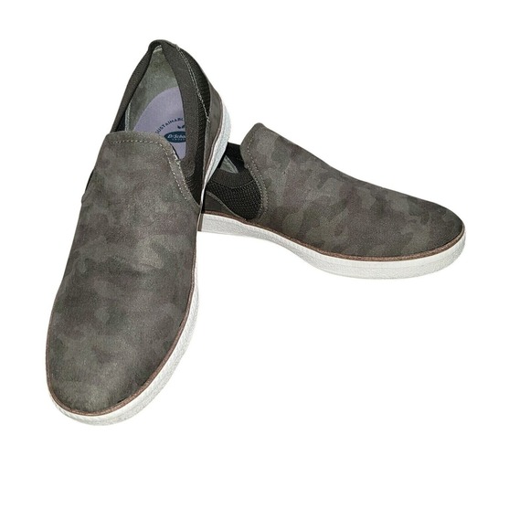 Dr. Scholl's Shoes - Dr Scholls Women's 11 Green Camo Slip On‎ Comfort Shoe Sneaker Seeing Stars Y2K